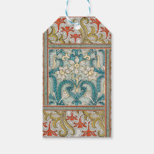 Daffodil chintz art nouveau Blume Wallpaper Geschenkanhänger