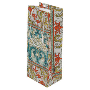Daffodil chintz art nouveau Blume Wallpaper Geschenktüte Für Weinflaschen