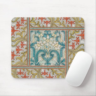Daffodil chintz art nouveau Blume Wallpaper Mousepad