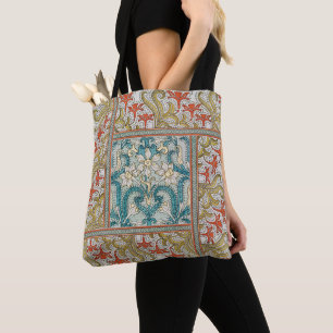 Daffodil chintz art nouveau Blume Wallpaper Tasche