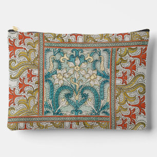 Daffodil chintz art nouveau Blume Wallpaper Zubehörtasche