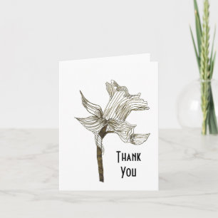 Daffodil Danke-Card Dankeskarte