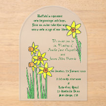 Daffodil Dream Wedding Invitation