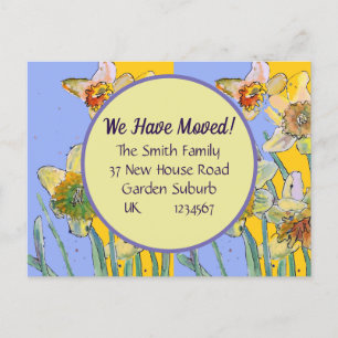 Daffodil Flower Nouvelle Adresse Carte Postale Nou