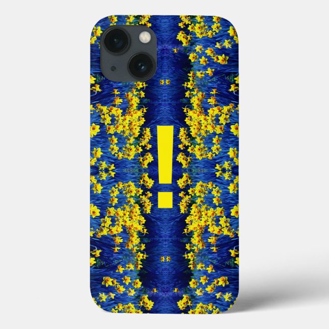 Daffodil Frühlingsausruf Mark Yellow Blue Case-Mate iPhone Hülle (Rückseite)