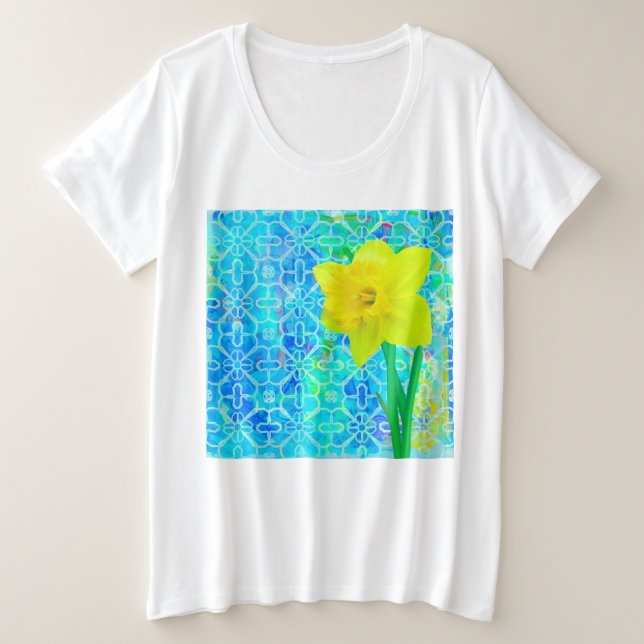 Daffodil Große Größe T-Shirt (Design vorne)