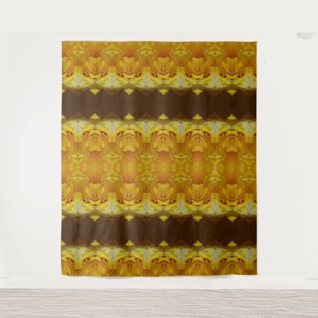 Daffodil Ikat 14 Wandteppich (Vorderseite)