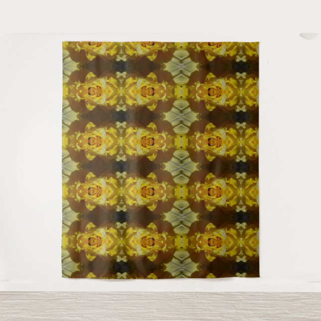 Daffodil Ikat 16 Wandteppich (Vorderseite)