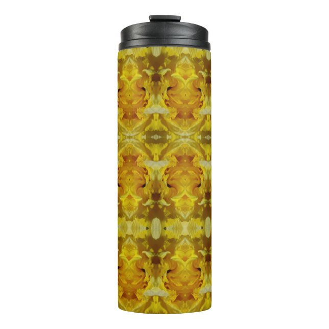 Daffodil Ikat Zen Thermosbecher (Vorderseite)