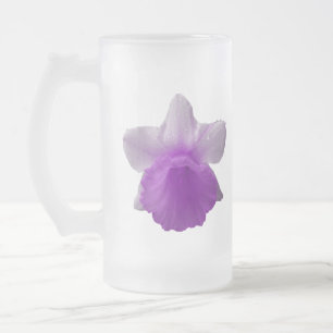 Daffodil Lila Mattierte Tasse aus Glas
