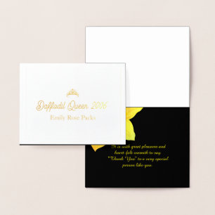 Daffodil Pageant Miss USA America Danke-Card Folienkarte