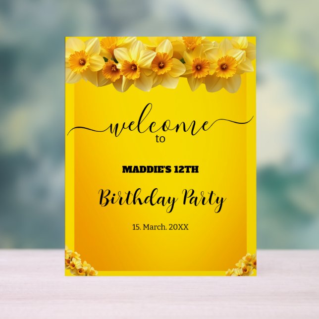 Daffodil personnalisable Mars Fleur de naissance A (Neutre)