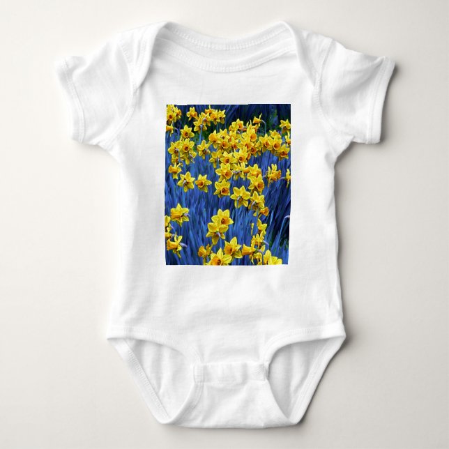 Daffodil Spring Fantasy Baby Strampler (Vorderseite)