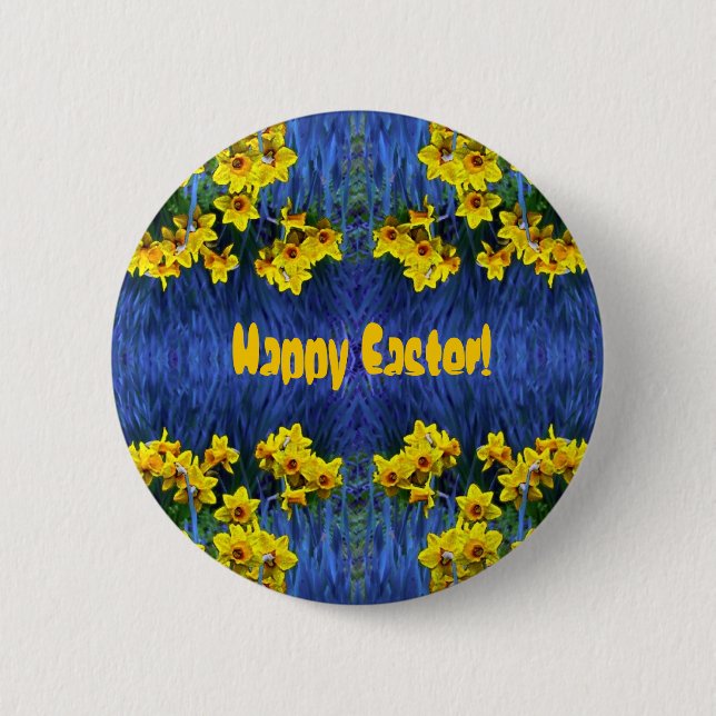 Daffodil Spring Fantasy Button (Vorderseite)