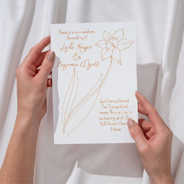 Daffodil Spring Wedding Invitation