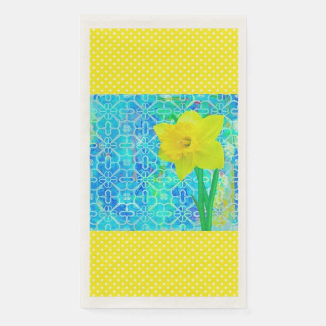 Daffodil Sunshine Serviette (Vorderseite)