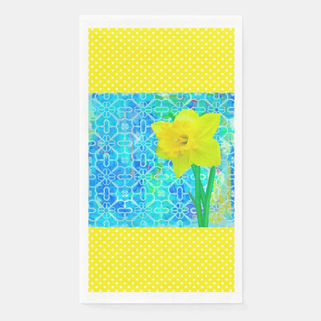 Daffodil Sunshine Serviette (Vorderseite)