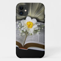 Daffodil über die heilige Bibel