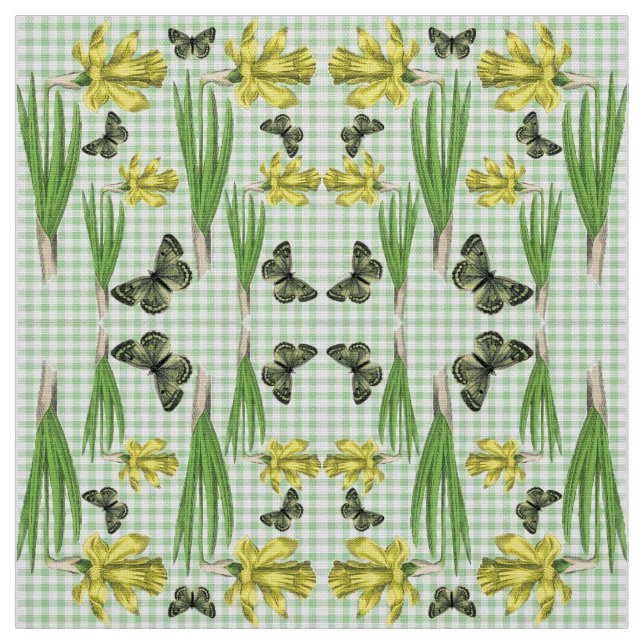Daffodiles en tissu de printemps (Échantillon)