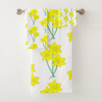 Daffodiles Jaunes Fleurs de printemps Bunch Floral