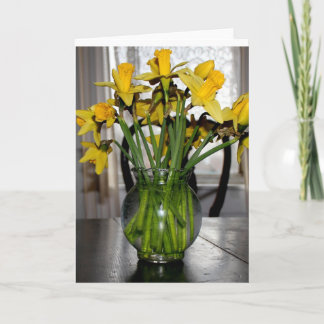 Daffodill ist für immer feiertagskarte