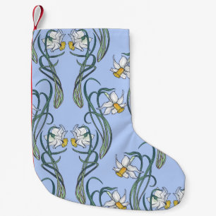 Daffodils Art: Nouveau Spring Kleiner Weihnachtsstrumpf