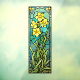 Daffodils Bleiglas Style Fensterheber Fensteraufkleber