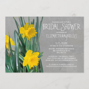 Daffodils Bridal Dusche Einladungen