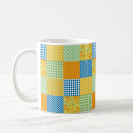Daffodils Coffee Tasse: Country Style Imitate-Patc Kaffeetasse