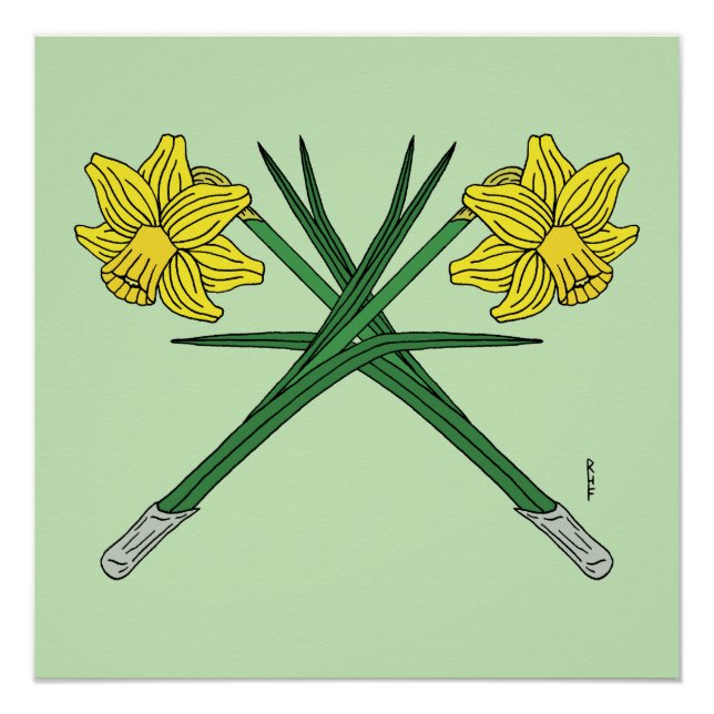 Daffodils Crossed Poster (Vorderseite)