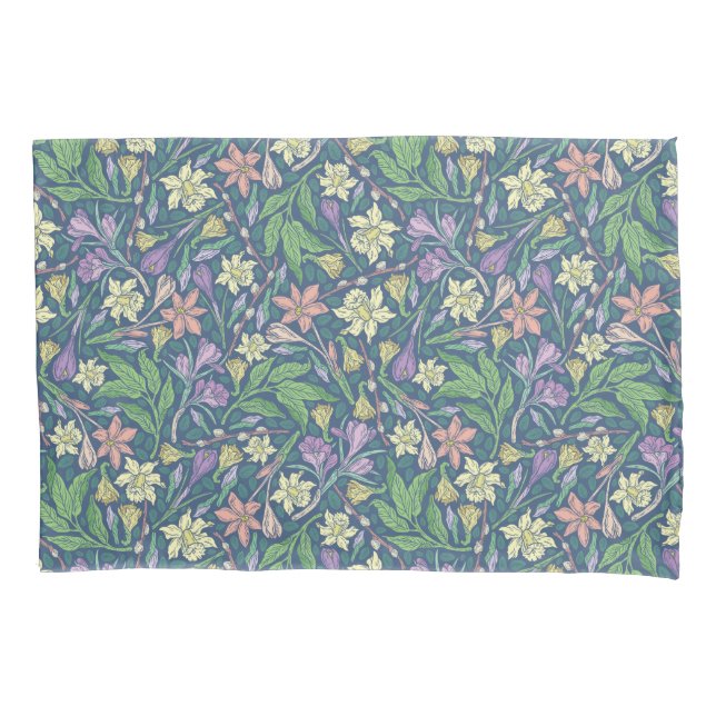 Daffodils Frühling blühende Pillowcase Kissenbezug (Vorderseite)