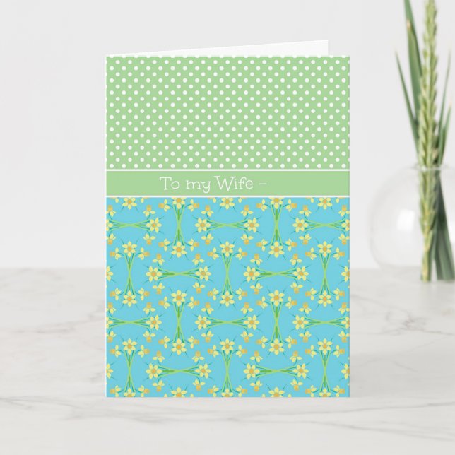 Daffodils, Polkas, mars Carte d'anniversaire pour  (Devant)