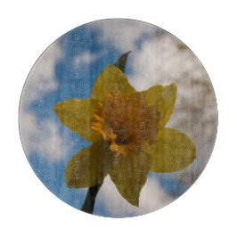 Daffodin im Frühjahr Schneidebrett