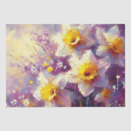 Daffodin Lila Gelbfärbung Seidenpapier