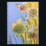Daffodin Watercolor Journal Floral Notebook Notizblock<br><div class="desc">Daffodil Journal Tulip Floral Watercolor Notebook. Dieses Notizbuch würde ein solches Begrüßungsgeschenk für alle Gärten- oder Blume-Liebhaber machen. Als Gärtner brauche ich immer einen Ort, um zu schreiben, wenn ich bestimmte Samen pflanzte und welche Sorte sie waren, und vielleicht, um das Saatgut-Paket auf eine Seite für weitere Referenz. Entworfen aus...</div>