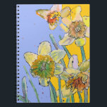 Daffodin Watercolor Journal Floral Notebook Notizblock<br><div class="desc">Daffodil Journal Tulip Floral Watercolor Notebook. Dieses Notizbuch würde ein solches Begrüßungsgeschenk für alle Gärten- oder Blume-Liebhaber machen. Als Gärtner brauche ich immer einen Ort, um zu schreiben, wenn ich bestimmte Samen pflanzte und welche Sorte sie waren, und vielleicht, um das Saatgut-Paket auf eine Seite für weitere Referenz. Entworfen aus...</div>