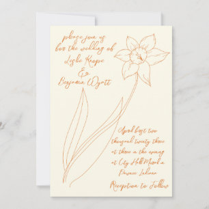 Daffodique Faire-part de mariage