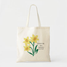 Daffodique mars Sac à fleurs du mois de naissance