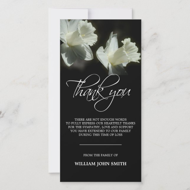 Daffodiques de MERCI Fleur Sympathy Noir | PHOTO (Devant)