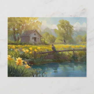 Daffodiques d'été Carte postale Maison de la natur