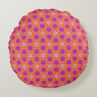 Daffodiques et diamants mignons sur Coussin rond d