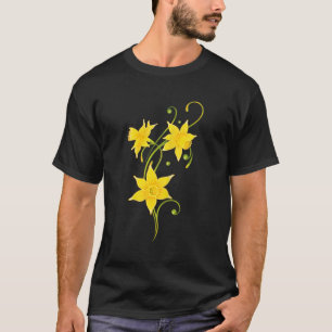 Daffodis Blume Blumenfrühlings Osterfeiertage T-Shirt