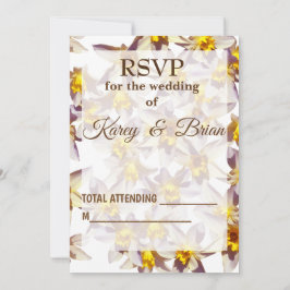 Daffodis Script , Elegante UAWG Foto Card Einladung