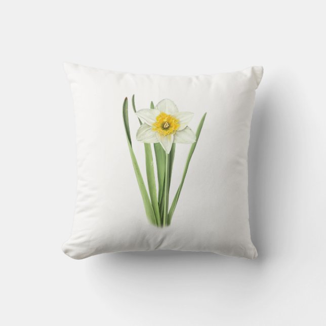 Daffodische Blume Kissen (Vorderseite)
