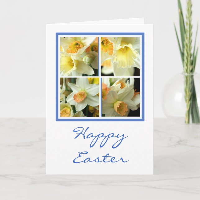 Daffodische Osterkarte Feiertagskarte (Vorderseite)