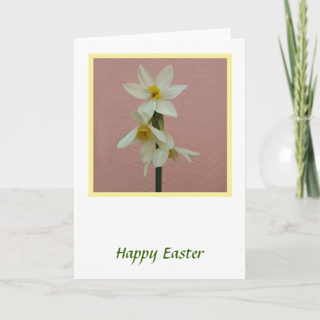 Daffodische Osterkarte Feiertagskarte (Vorderseite)