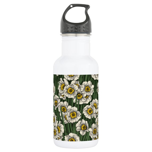 Daffodischer Garten Edelstahlflasche (Vorderseite)