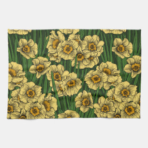 Daffodischer Garten Geschirrtuch