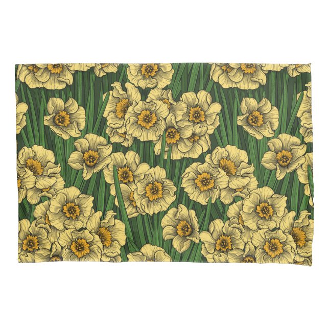 Daffodischer Garten Kissenbezug (Vorderseite-Links)