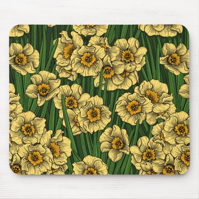 Daffodischer Garten Mousepad (Vorne)